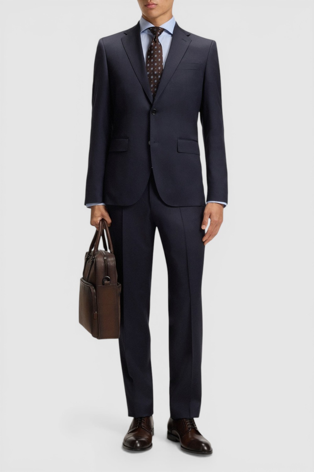 תמונת כל הלוק של ז'קט מחויט בגזרה ישרה